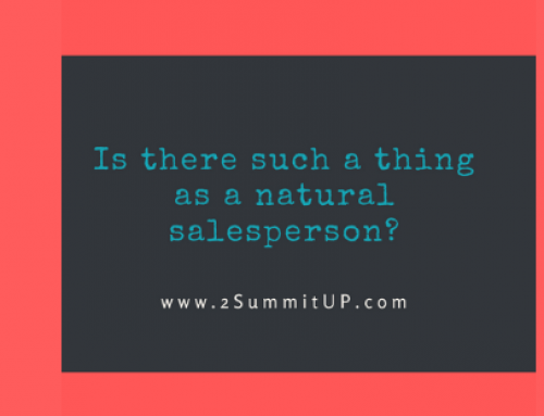 Is there such a thing as a natural salesperson?